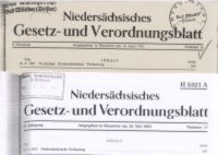 Niedersächsische Verfassung im Gesetz- und Verordnungsblatt