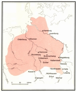 Sachsen um 1000.