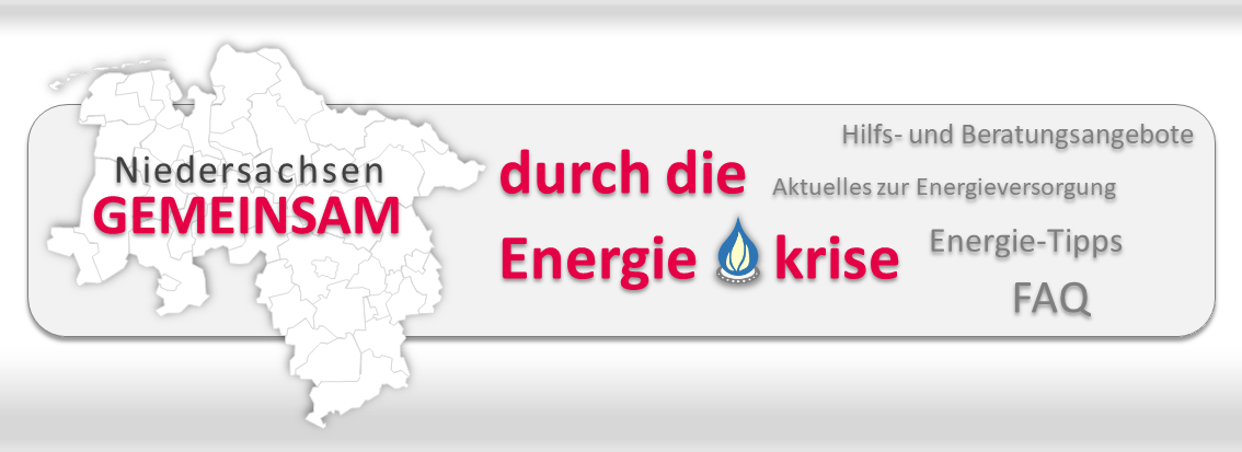 Banner - Niedersachsen Gemeinsam durch die Energiekrise