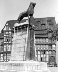Löwenstandbild in Braunschweig