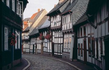 Goslar: Fachwerkhäuser in der Peterstraße