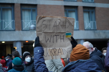 25. Februar 2022 - Ukraine Kundgebung in Hannover