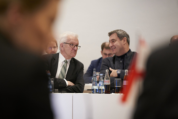 Ministerpräsident Winfried Kretschmann und Ministerpräsident Markus Söder