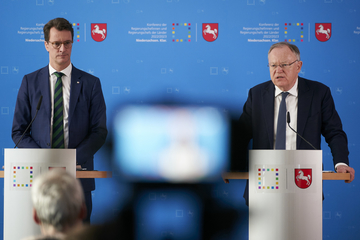 Ministerpräsident Hendrik Wüst und Ministerpräsident Stephan Weil