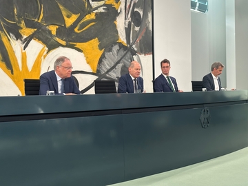 Pressekonferenz nach der Besprechung mit dem Bundeskanzler