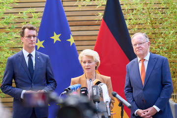Pressestatement von EU-Kommissionspräsidentin Dr. Ursula von der Leyen, Ministerpräsident Stephan Weil und Ministerpräsident Hendrik Wüst