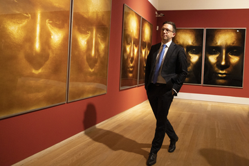 Kulturminister Falko Mohrs in der Kunsthalle Emden