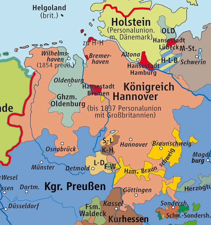 Karte Königreich Hannover 1815