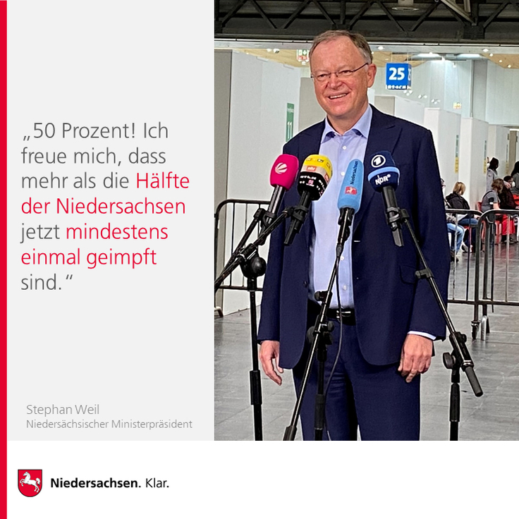 Ministerpräsident Weil zum Impffortschritt