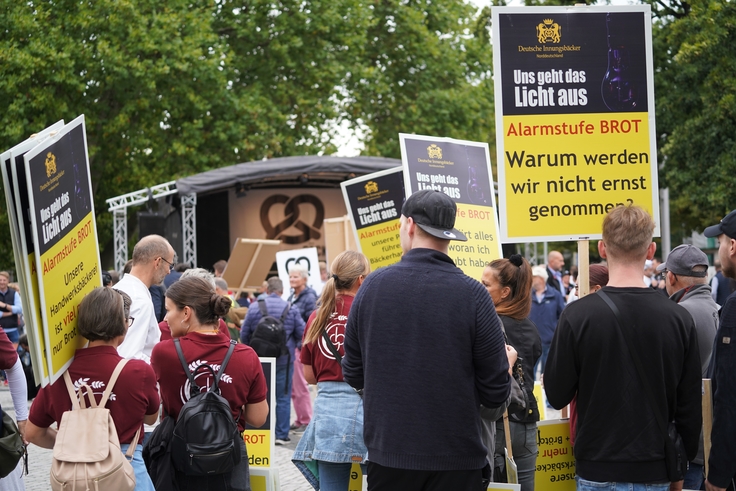 Stephan Weil auf Bäckerdemonstration