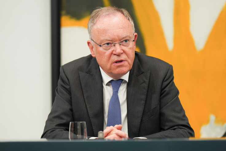 Ministerpräsident Stephan Weil MPK-Pressekonferenz