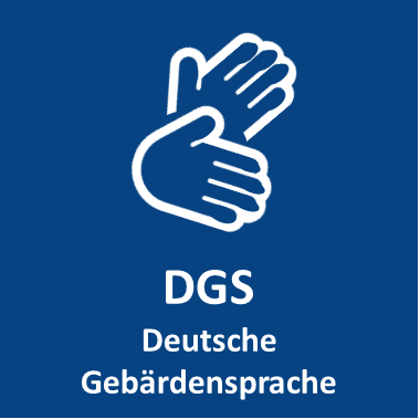 Symboldbild Deutsche Gebärdensprache (DGS)