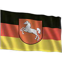 Flagge von Niedersachsen