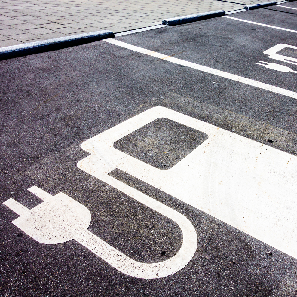 Parkplatz für Elektrofahrzeuge