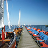 Bootssteg auf dem Dümmer See