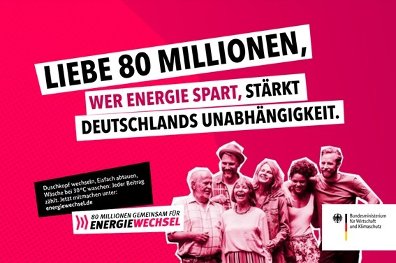 Kampagne: 80 Millionen gemeinsam für Energiewechsel
