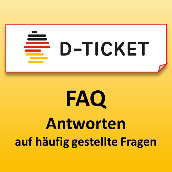 D-Ticket - Link zu Antworten auf häufig gestellte Fragen (FAQ)