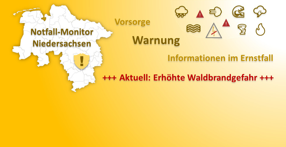 Zentrale Informationsseite der Landesregierung zu Krisen- und Notfallsituationen und dem Bevölkerungsschutz in Niedersachsen