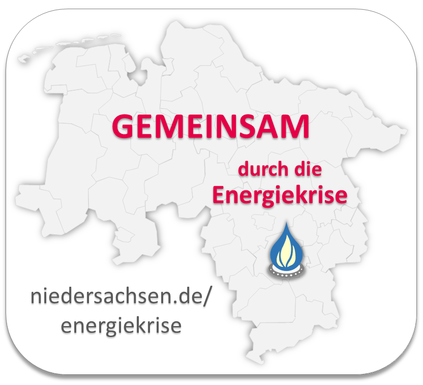 Logo: Niedersachsen - Gemeinsam durch die Energiekrise