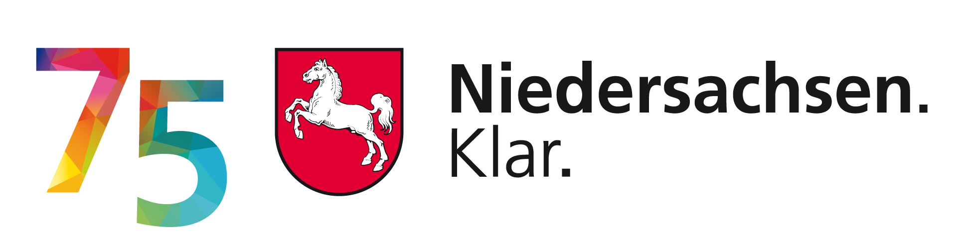 75 Jahre Niedersachsen Logo